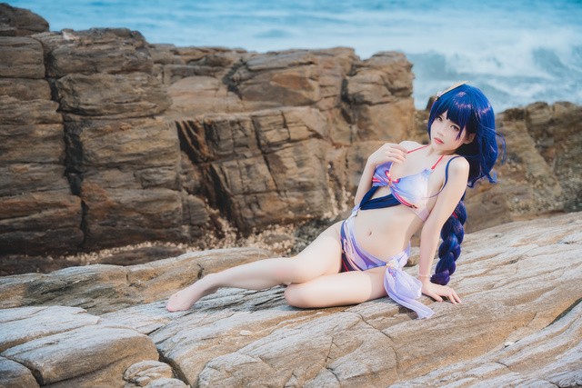 桜桃喵cos雷电将军名场面！元气御姐演绎《原神》经典角色[28P-218MB]