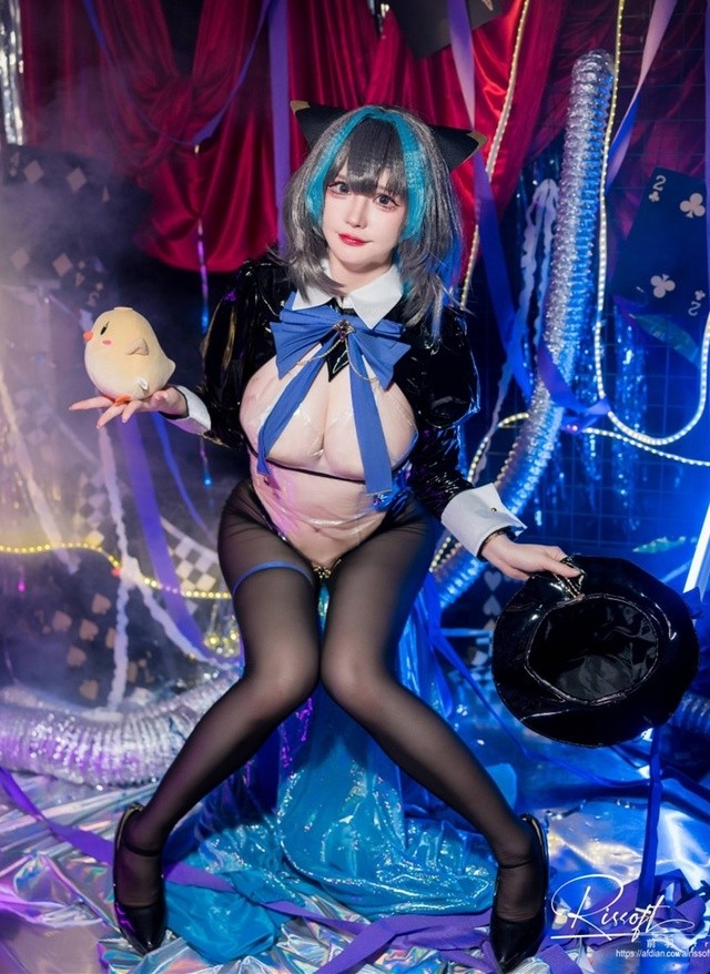 前羽化身碧蓝航线柴郡魔术师！猫耳萌娘の魔法cos全解析 [50P-75MB]